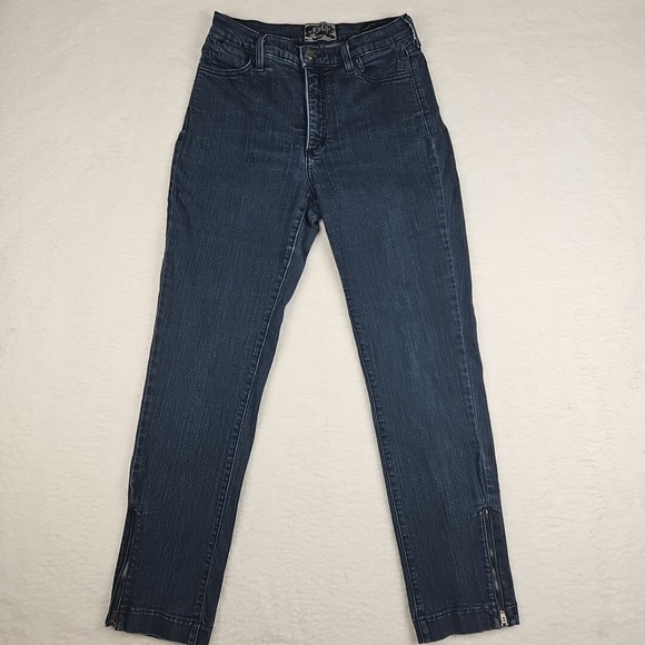NYDJ Denim - NYDJ Premium Denim Skinny Jeans Ankle Zip Dark Wash Women's